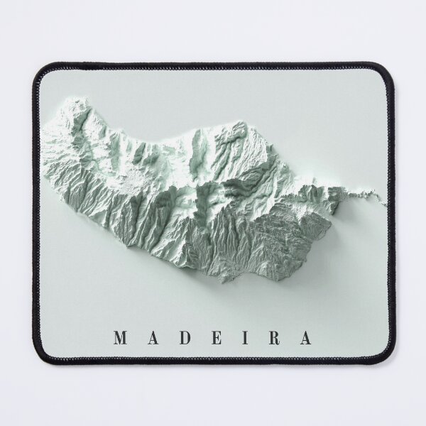 Item preview, Madeira Island, Portugal Relief Map 3D digitally-rendered designed and sold by ThinkAboutMaps.