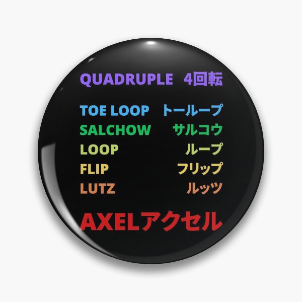 Item preview, Figure Skating Quad Jumps with Japanese designed and sold by AuthenticJPN.