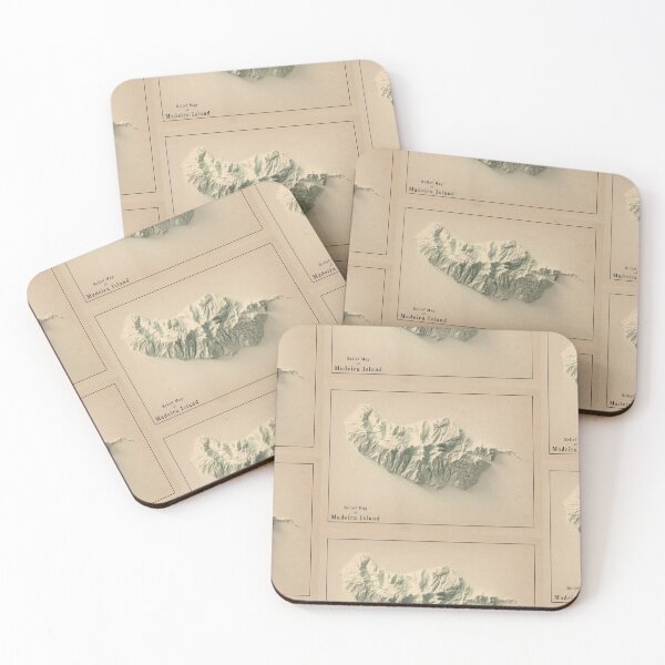 Item preview, Madeira Island, Portugal Relief Map 3D digitally-rendered designed and sold by ThinkAboutMaps.
