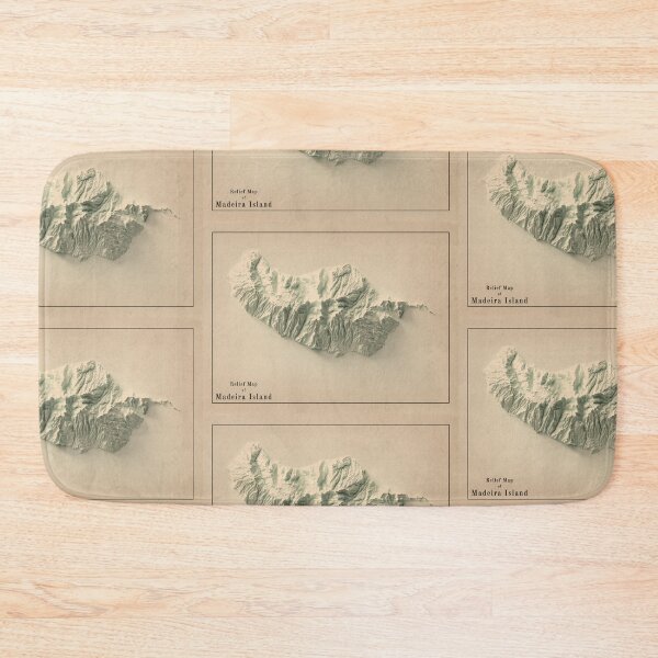 Item preview, Madeira Island, Portugal Relief Map 3D digitally-rendered designed and sold by ThinkAboutMaps.