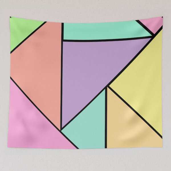 Item preview, Abstract triangles geometric pattern designed and sold by cutecrazytshirt.