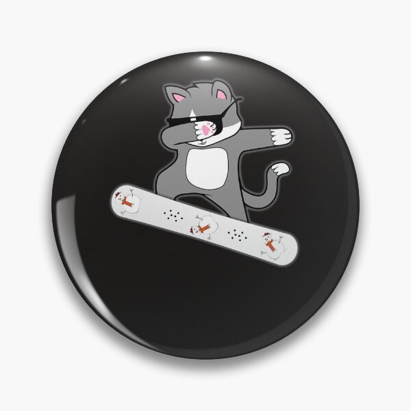 Item preview, Dabbing Cat Snowboard Snowboarding Kitty Cats designed and sold by ryeafngrenzn.