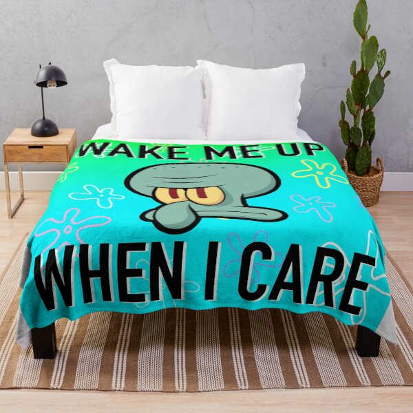 Item preview, Wake me up when I care - Squidward - SpongeBob SquarePants  designed and sold by sjwat.