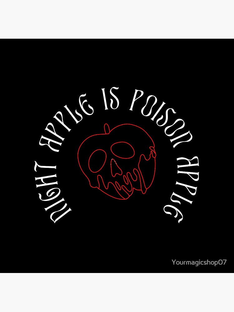 "BTS JK NIGHT APPLE IS POISON APPLE" Sticker for Sale by