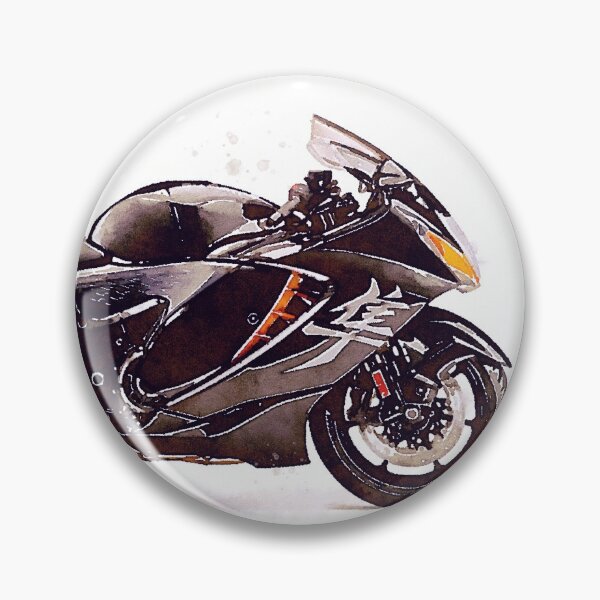 Item preview, Watercolor Sport Motorcycle GSX 1300R BLACK - original watercolor by Vart. designed and sold by vartstudio.