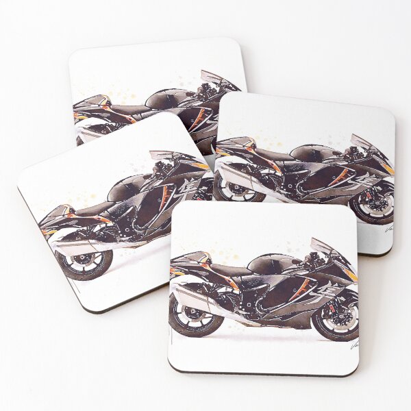 Item preview, Watercolor Sport Motorcycle GSX 1300R BLACK - original watercolor by Vart. designed and sold by vartstudio.