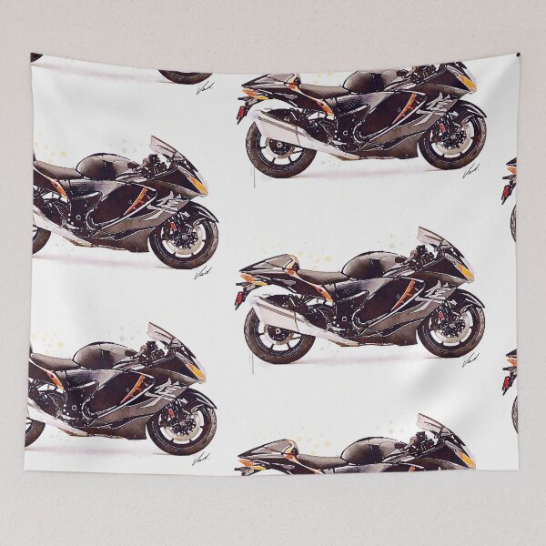 Item preview, Watercolor Sport Motorcycle GSX 1300R BLACK - original watercolor by Vart. designed and sold by vartstudio.