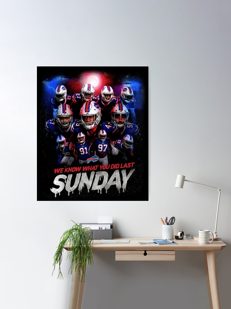 Buffalo Football Sunday Game Poster for Sale by MileyShop88