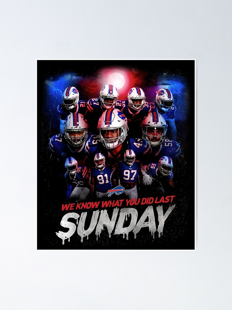 Buffalo Football Sunday Game Poster for Sale by MileyShop88