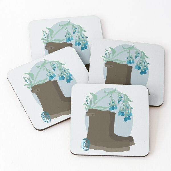 Item preview, Rain Boots and Bluebells  designed and sold by Krystal  Thomas.