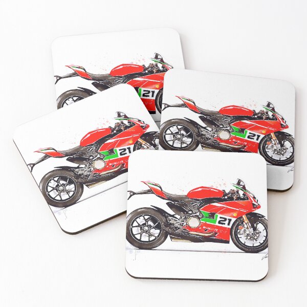 Item preview, Watercolor Sport Motorcycle Panigale V2 - original watercolor by Vart. designed and sold by vartstudio.