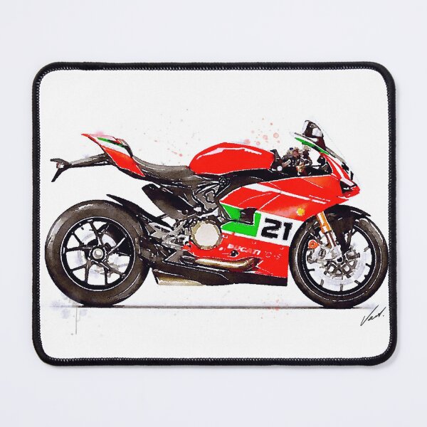 Item preview, Watercolor Sport Motorcycle Panigale V2 - original watercolor by Vart. designed and sold by vartstudio.