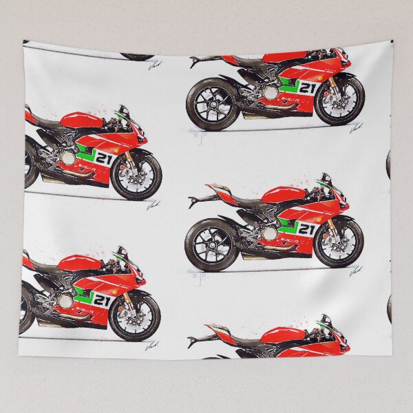 Item preview, Watercolor Sport Motorcycle Panigale V2 - original watercolor by Vart. designed and sold by vartstudio.