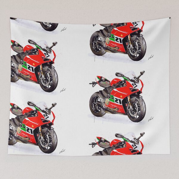 Item preview, Watercolor Sport Motorcycle Panigale V2 - original artwork by Vart. designed and sold by vartstudio.