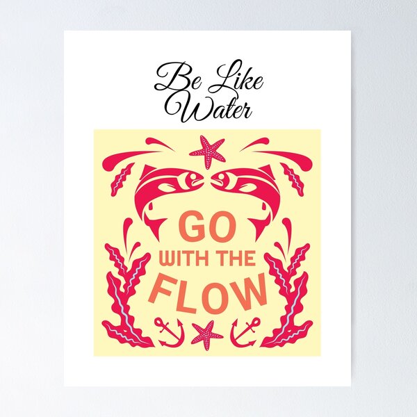 Go With The Flow, Mermaid outlet Block Print