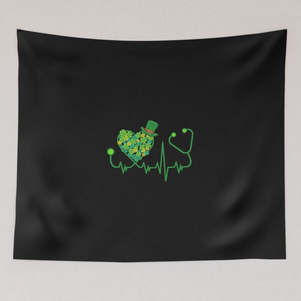 Item preview, Irish Nurse St Patricks Day Tee Stethoscope _ Heartbeat  designed and sold by JHughes80.