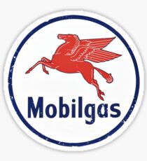 Mobilgas Vintage Logo Sticker