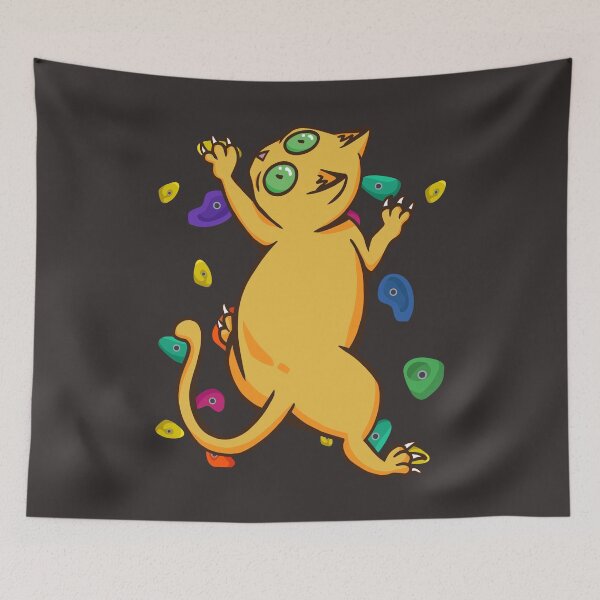 Item preview, Funny Wall Climbing Cat With Colourful Shapes designed and sold by MrEddie10.