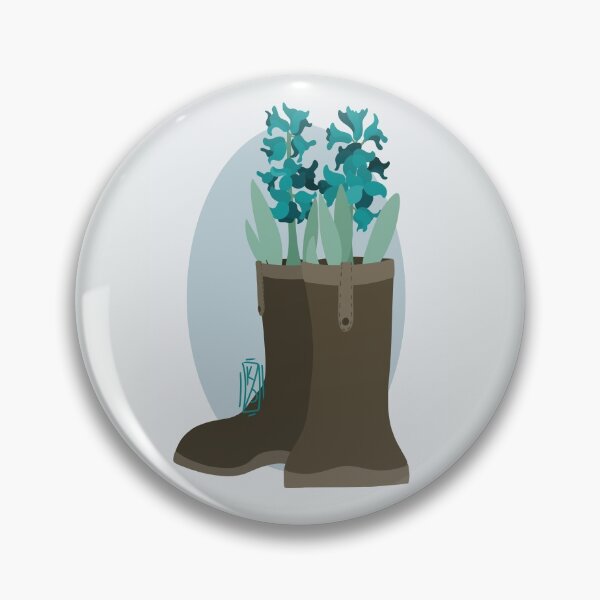 Item preview, Rain Boots and Blue Hyacinths designed and sold by Krystal Thomas.