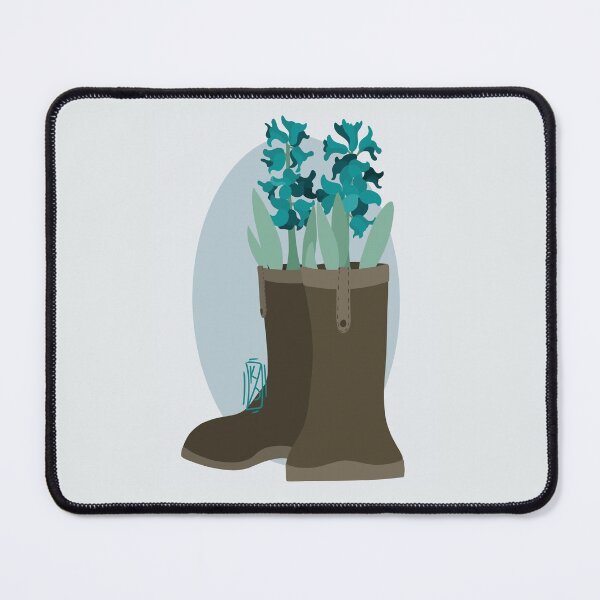 Item preview, Rain Boots and Blue Hyacinths designed and sold by Krystal  Thomas.