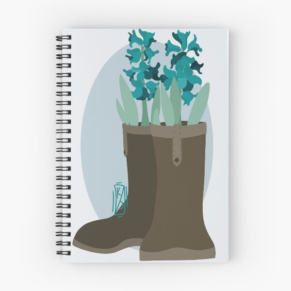 Item preview, Rain Boots and Blue Hyacinths designed and sold by Krystal  Thomas.