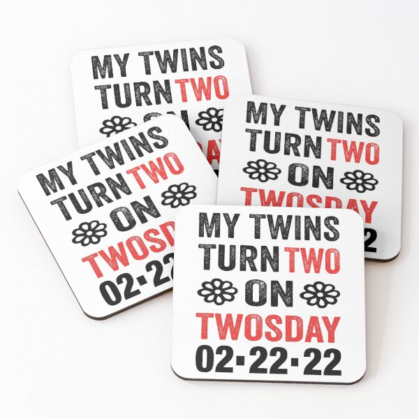 Item preview, My Twins turn two on twosday 02-22-22 designed and sold by TJHstudio.