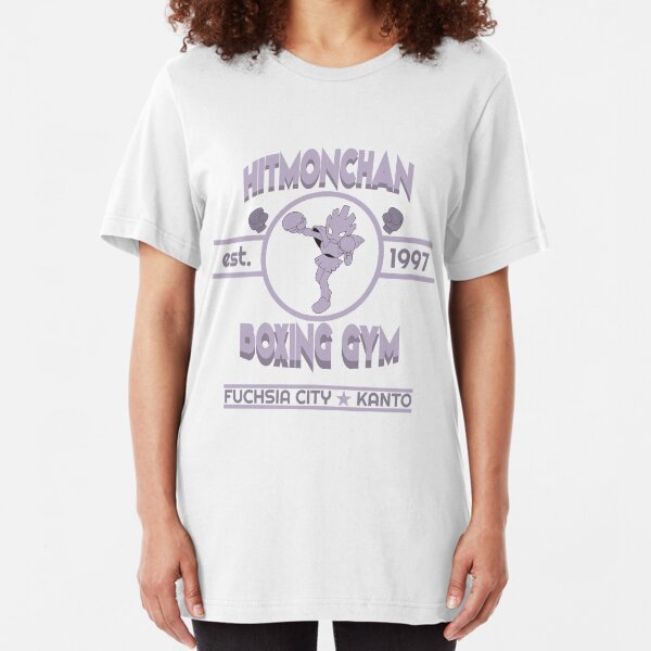 Hitmonchan Boxing Gym | Purple Slim Fit T-Shirt