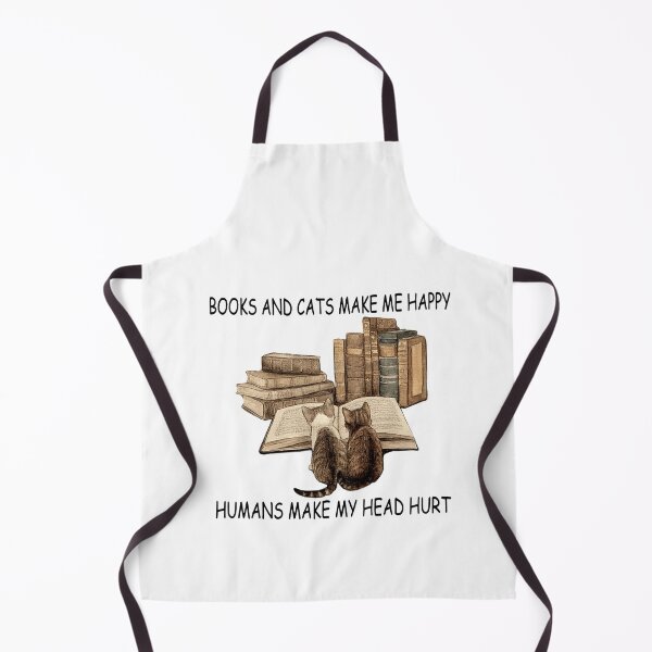 Item preview,  Book And Cats Make Me Happy Humans Make My Head Hurt designed and sold by BrianWilburn.