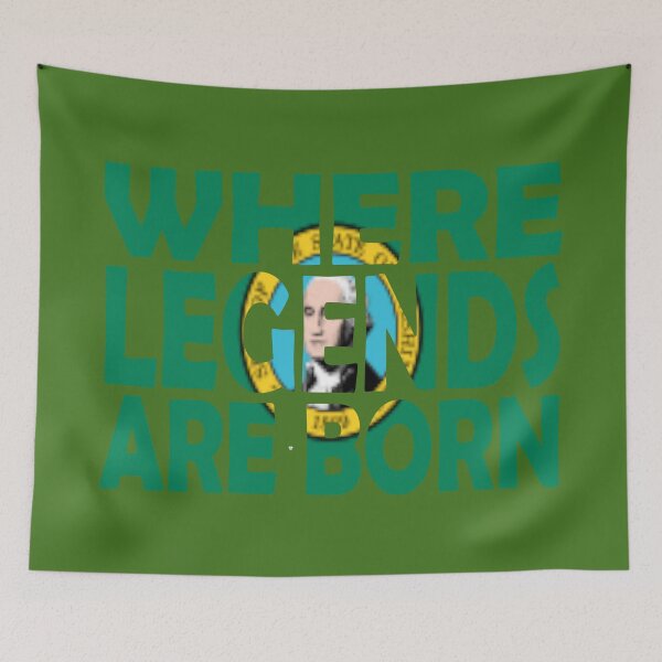 Item preview, Washington Flag Reading Where Legends Are Born designed and sold by Quotes-I-Wear.