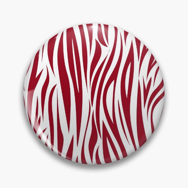 Item preview, Red And White Safari Street Jungle Zebra Animal Print 2022 designed and sold by DesignLust.