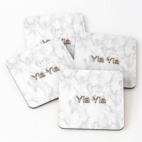 Item preview, Yia Yia Greek Grandmother 3D Text Marble Background designed and sold by lorrinani.