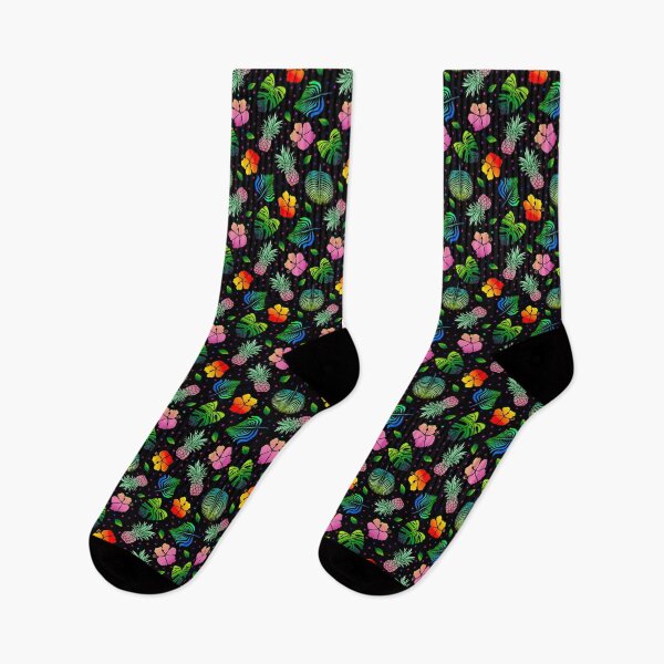 Item preview, Pineapple Perfection & Pattern with Dots on Black Background designed and sold by MarcyBrennanArt.
