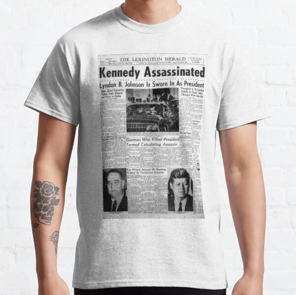 Kennedy Assassination Newspaper Classic T-Shirt