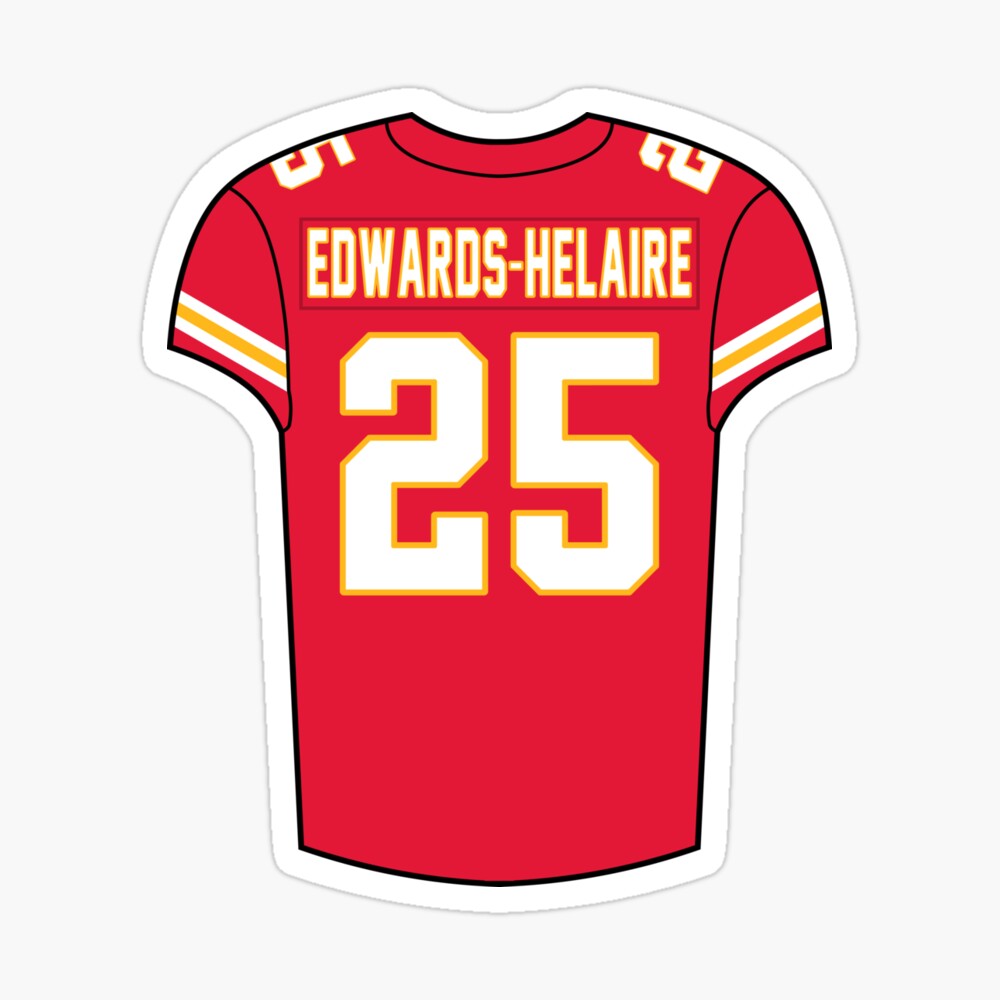 Clyde Edwards-Helaire Home Jersey' Poster for Sale by designsheaven