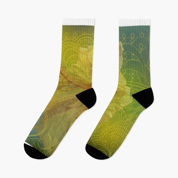 Item preview, yellow zen pattern hibiscus designed and sold by AlinNova.