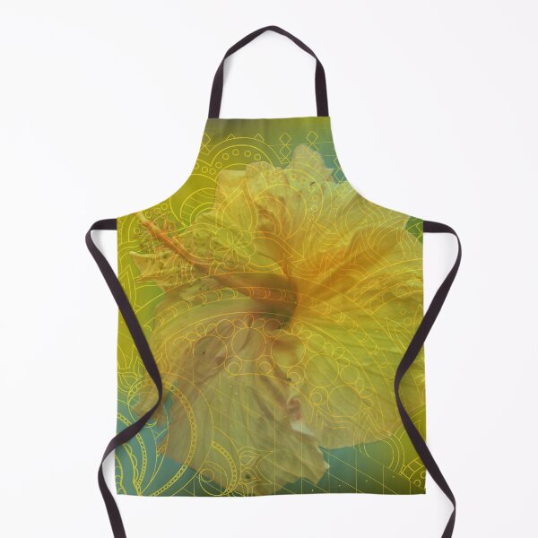 Item preview, yellow zen pattern hibiscus designed and sold by AlinNova.
