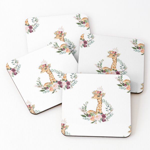 Item preview, Giraffe With Floral Crown designed and sold by Mnightsa.