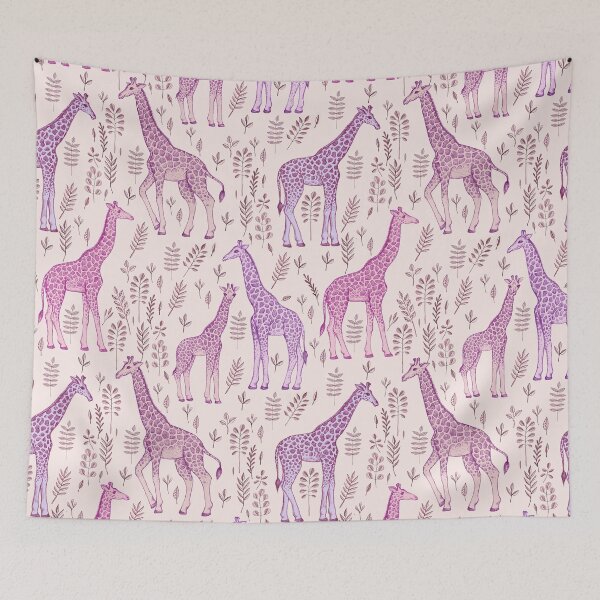 Item preview, Cute Woodland Giraffes designed and sold by Mnightsa.