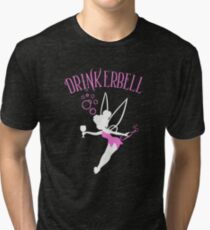 Drinkerbell pink color Tri-blend T-Shirt