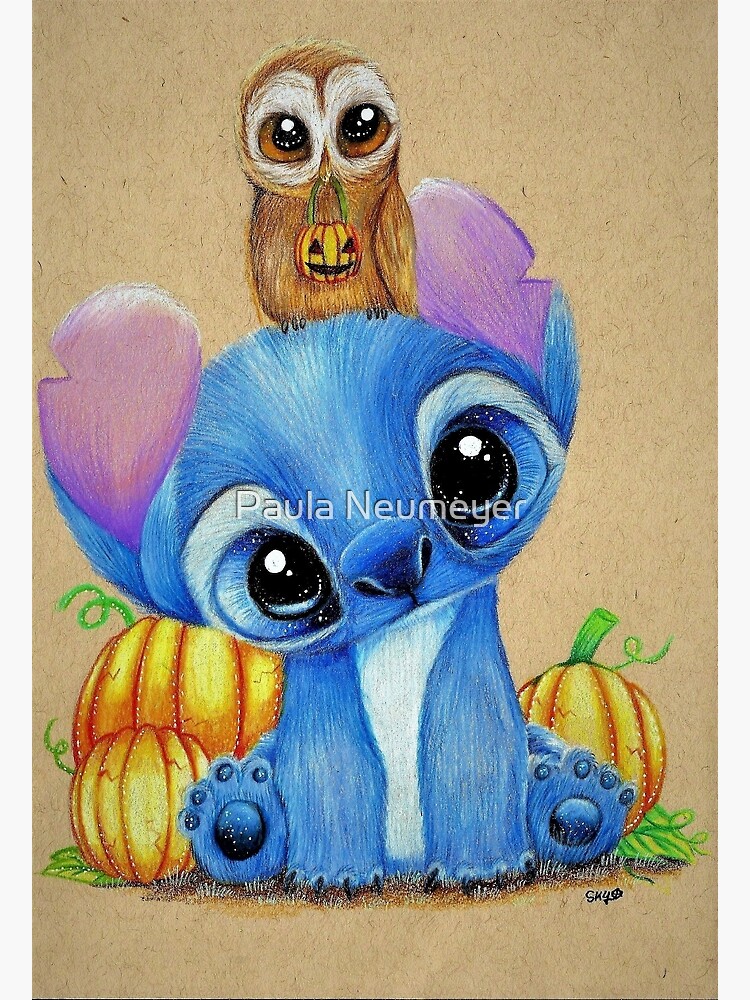 Stitch (halloween drawing) Photographic Print by Paula Neumeyer