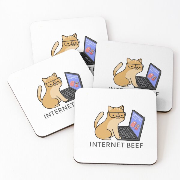 Item preview, FUNNY CAT INTERNET BEEF T SHIRT designed and sold by DiscoVibes.