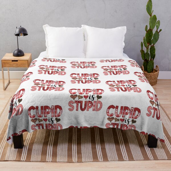 Item preview, Cupid Is Stupid Anti-Valentines Day gift for single friends designed and sold by BRtisticDesigns.