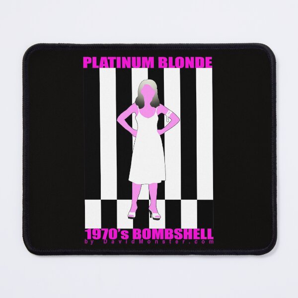 70's Platinum Blonde Punky Bombshell. Mouse Pad