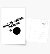 Loch zu einem anderen Universum Design Postkarten