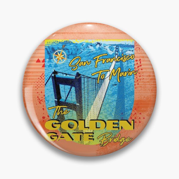 Item preview, The Golden Gate Bridge Retro Design designed and sold by fairviewdesign.