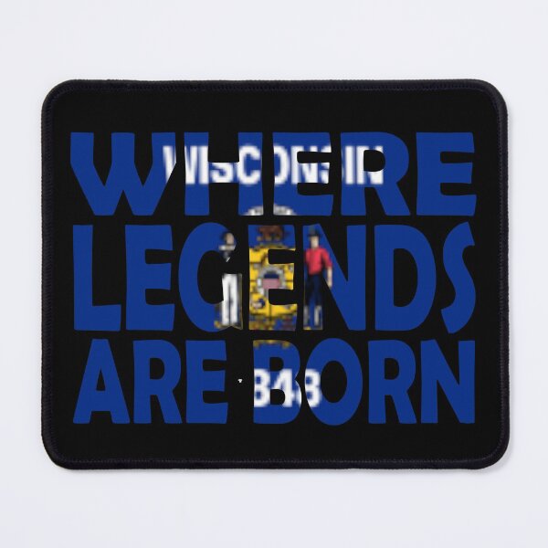 Item preview, Wisconsin Flag Reads Where Legends Are Born designed and sold by Quotes-I-Wear.