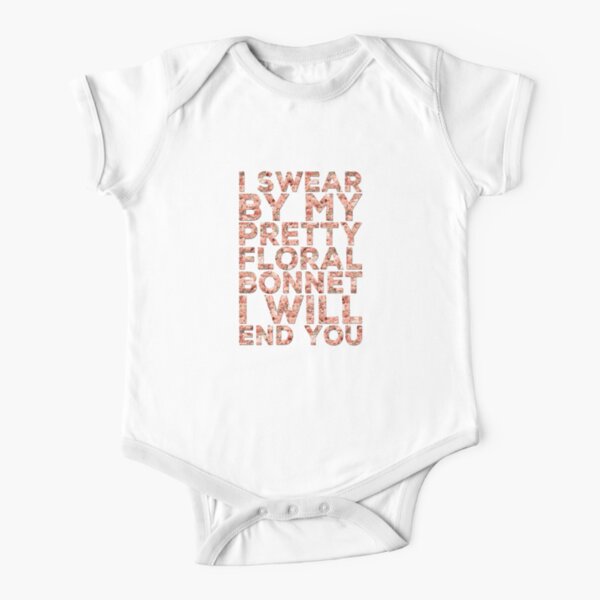 By My Pretty Floral Bonnet Short Sleeve Baby One-Piece