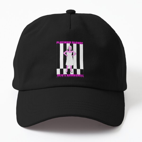 70's Platinum Blonde Punky Bombshell. Dad Hat