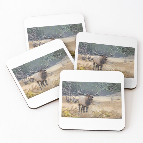 Item preview, Bull Elk "King of the Mountain"  designed and sold by AverageJoeArt14.