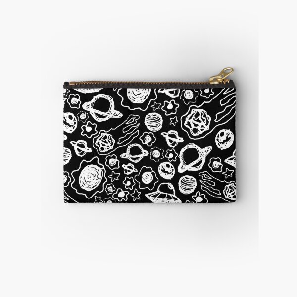 Artikelvorschau, Space Doodles - Weiß auf Schwarz entworfen und verkauft von PaintInTheNight.